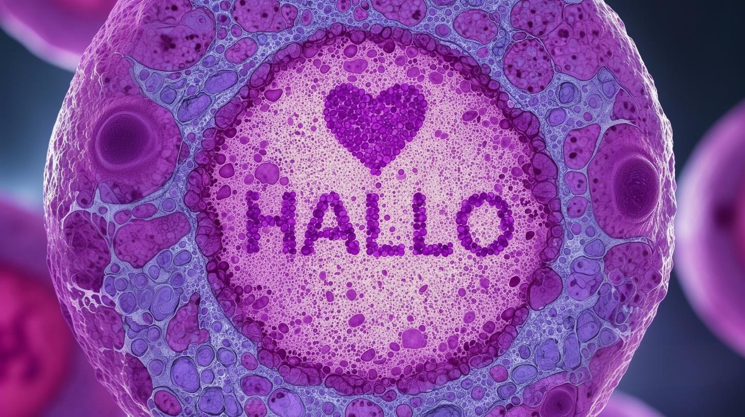 Leuchtende Zellen, neuronales Netzwerk