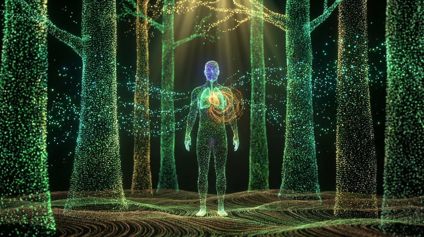 Waldbaden bedeutet: mit allen Sinnen anwesend sein